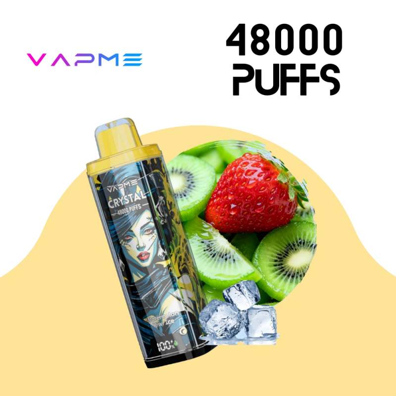 Vapme-Crystal-48K-Disposable-Vape-Power-And-E-Liquid-DisplayVapme-Crystal-48K