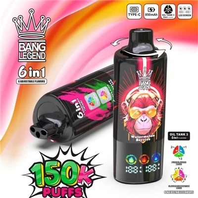 E-Cigarette jetable BANG LEGEND 150 000 : une expérience innovante phare avec...