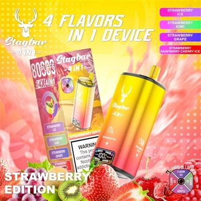 Recommandation du canal de vente en gros Hotsellvape : Stag Bar 4in1 80000 Pu...