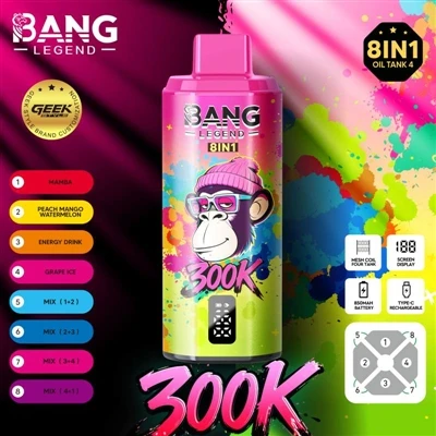 Bang Legend 300K – Repousser les limites de la durabilité des cigarettes élec...