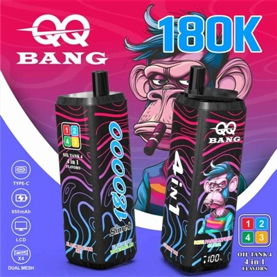 QQ BANG 180K – Le nouveau pionnier des cigarettes électroniques jetables mult...