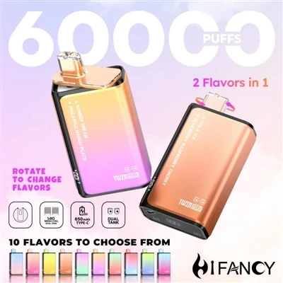 HIFANCY TWINMAX 60K — Profitez de deux saveurs à votre guise, savourez chaque...