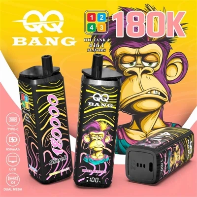 QQ BANG 180K 4in1 : l'expérience de vape ultime avec quatre saveurs en une se...