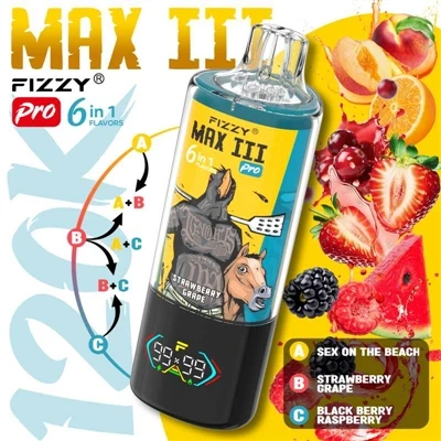 Fizzy MAXIII Pro 120K Puffs Vape : un appareil qui comprend vraiment les beso...