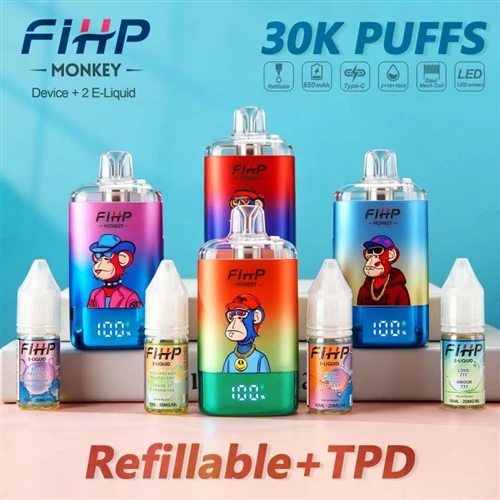 Vape rechargeable FIHP MONKEY 30K : un nouveau choix équilibrant longue durée...