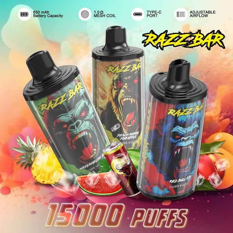 RAZZ BAR 15000 PUFFS VAPES RAZZ BAR 15000 PUFFS VAPES