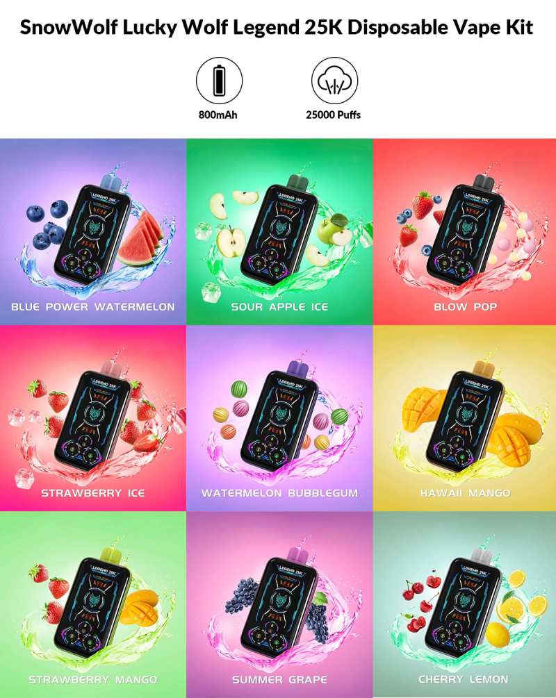 SnowWolf-Lucky-Wolf-Legend-25K-Disposable-Vape-KitLUCKY WOLF LEGEND 25K