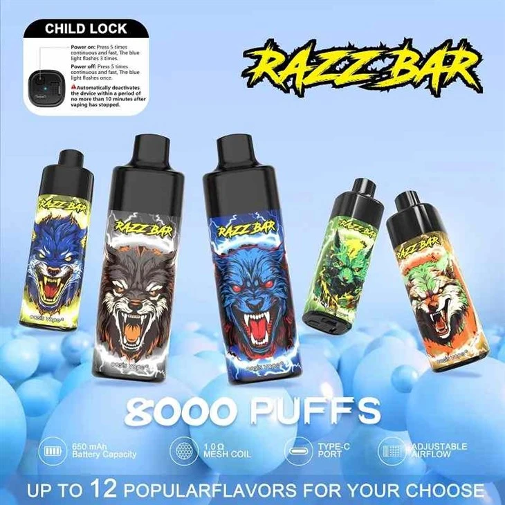RAZZ BAR 8000 Puffs Disposable Vape RAZZ BAR 8000 Puffs Disposable Vape