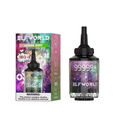 Elfworld double bouche à boucherie géante shisha 99999+ bouffées