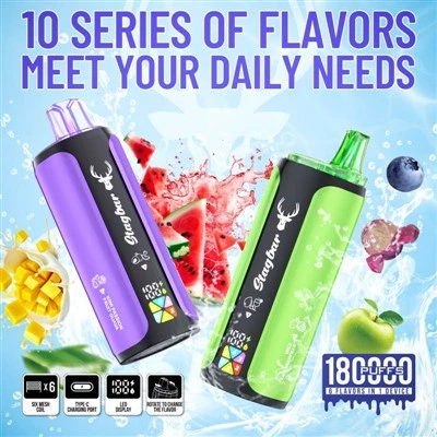 Barre de cerf 6 pouces1 180K Puffs Vape