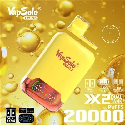 Vape jetable VapSolo Twins 20000 bouffées