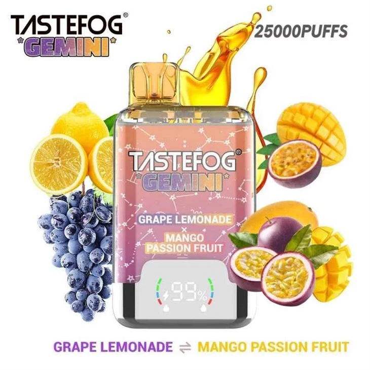 EU-Warehouse-Tastefog-Gemini-Crystal-25000-Puffs-2-in-1-Double-Flavors-Switch-Disposable-Vape-with-Power-Screen_TASTEFOG GEMINI 25000